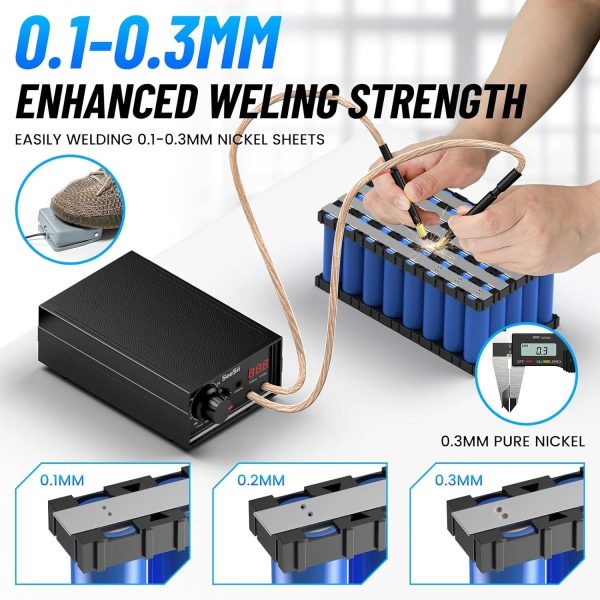 Seesii 8000W Spot Welder SEE-08 10-90 Gears with Dual Pulse Output - Image 2