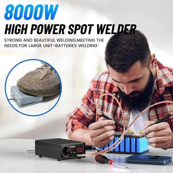 Seesii 8000W Spot Welder SEE-08 10-90 Gears with Dual Pulse Output - Image 4