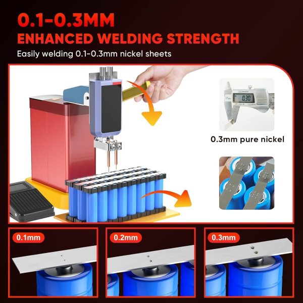 Seesii 801D Spot Welder 12KW Capacitor for 0.1-0.3mm Nickel Strip - Image 3