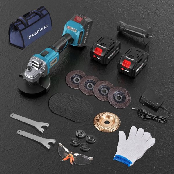 SEESII AG0200S Cordless Angle Grinder 4-1/2",  10,000RPM Brushless - Image 10