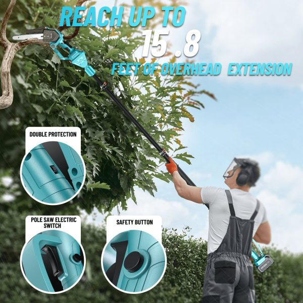 Seesii P8 Ace 2-in-1 Pole Saw & MiniChainsaw, battery powered pole chainsaw - Image 7
