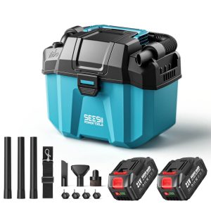 SEESII K‑903 2.6 Gal Cordless wet dry vacuum – 2×4 Ah Batteries