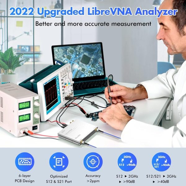 Seesii LibreVNA 2.0 Vector Network Analyzer 100kHz-6GHz - Image 2