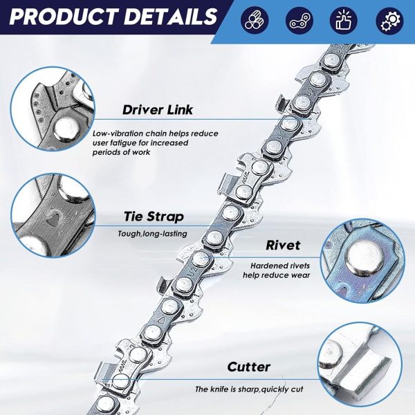 Seesii Mini Chainsaw Chain Replacement for Seesii And All Brands Mini Chainsaw - Image 5