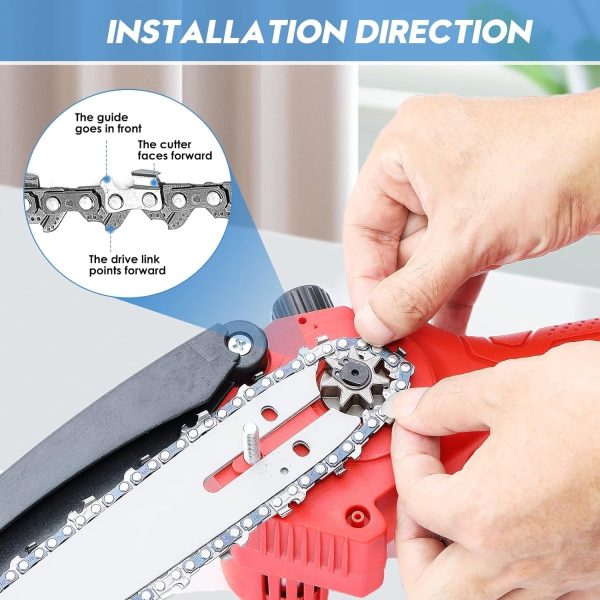 Seesii Mini Chainsaw Chain Replacement for Seesii And All Brands Mini Chainsaw - Image 6