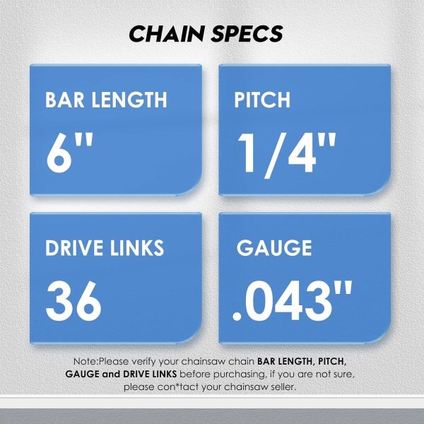 Seesii Mini Chainsaw Chain Replacement for Seesii And All Brands Mini Chainsaw - Image 9