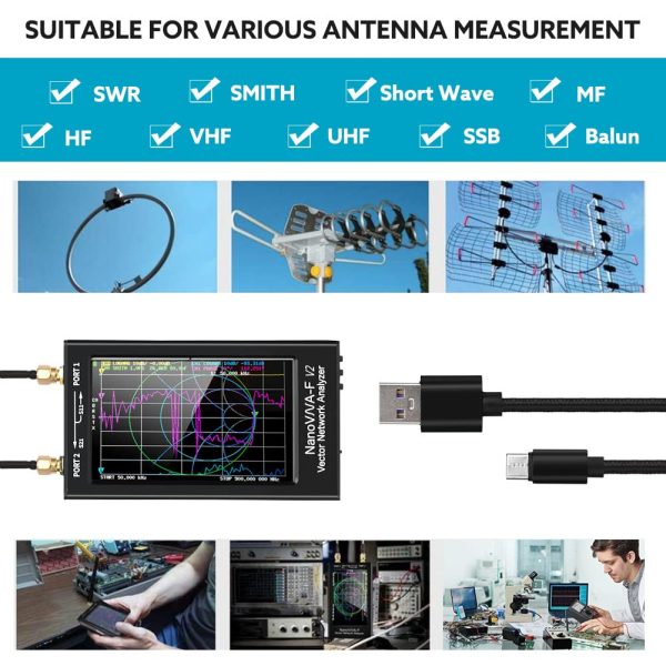 Seesii NanoVNA-F V2 4.3'' Vector Network Analyzer 50kHz-3000MHz - Image 6