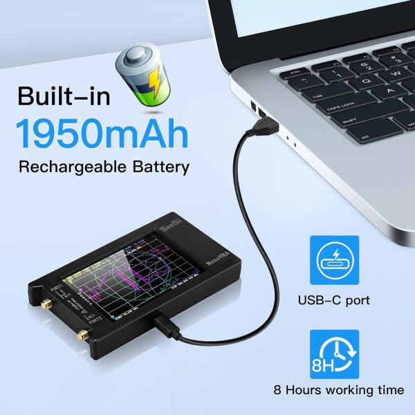 Seesii NanoVNA-H4 4'' Vector Network Analyzer 10KHz-1.5GHz - Image 4