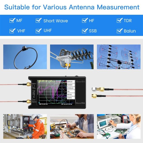 Seesii NanoVNA-H4 4'' Vector Network Analyzer 10KHz-1.5GHz - Image 8