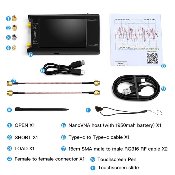 Seesii NanoVNA-H4 4'' Vector Network Analyzer 10KHz-1.5GHz - Image 9