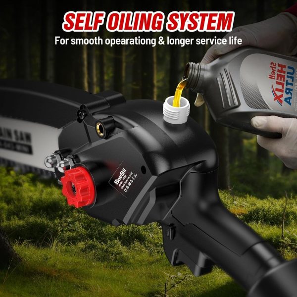 8 In Mini Chain Saw SEESII SC8B Cordless Electric Battery Brushless Chainsaw - Image 6