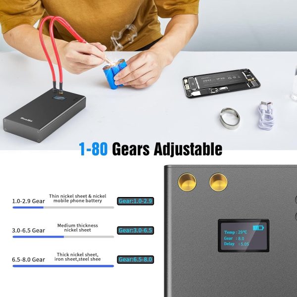 Seesii ‎SE-201 7500mAh Portable Spot Welder 80 Gears Adjustable with LCD Screen - Image 3