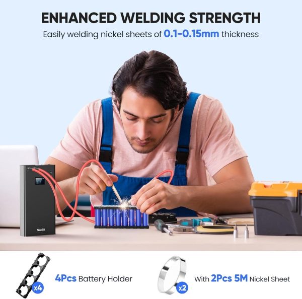 Seesii SE-203 11000mAh Spot Welder 80 Gears Adjustable with LCD Screen - Image 5