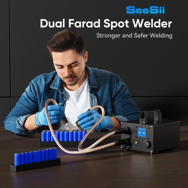 Seesii SE203 Dual Farad Spot Welder 250 Gears 3000F Capacitor with LCD - Image 2