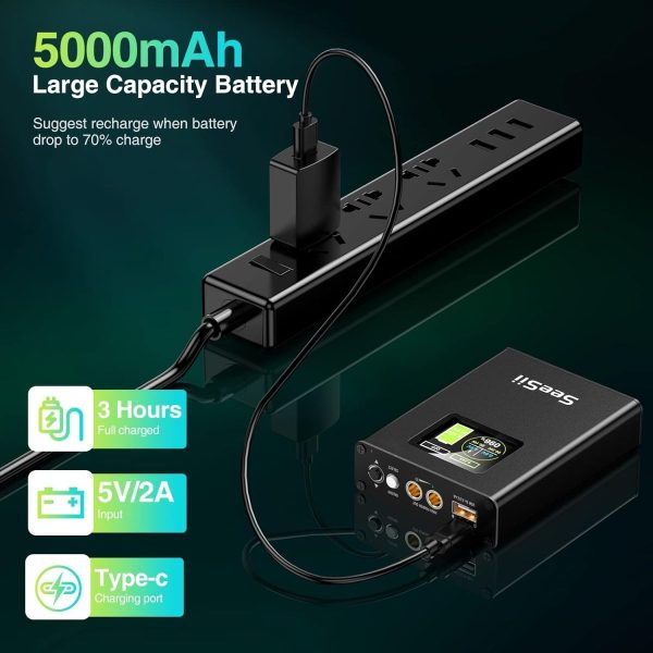 Seesii SE-215 5000mAh Spot Welder 30 Gears Adjustable with LCD - Image 3