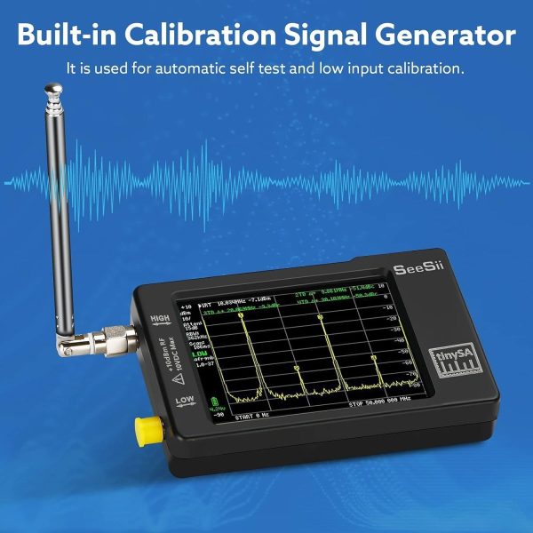 SeeSii TinySA 2.8'' Spectrum Analyzer 100kHz-960MHz with ESD Protect - Image 7