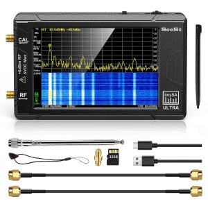 SeeSii TinySA ULTRA 4'' Spectrum Analyzer 100kHz-5.3GHz with 32GB Card